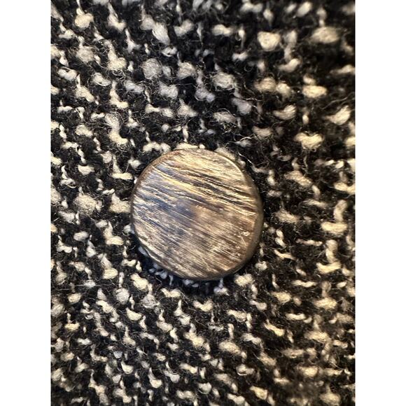 Vintage Max Mara Black Tweed Classic Blazer Jacket Size 8 - Picture 9 of 14